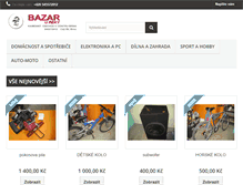 Tablet Screenshot of bazarureky.cz